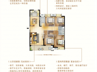 德兴世茂·印象缤江2#， 4室2厅2卫， 128平米128平户型图